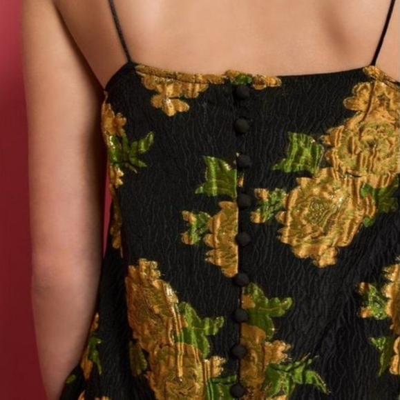 Sister Jane Black Golden Jacquard Dress NWT Sz 2 6 - Picture 5 of 5